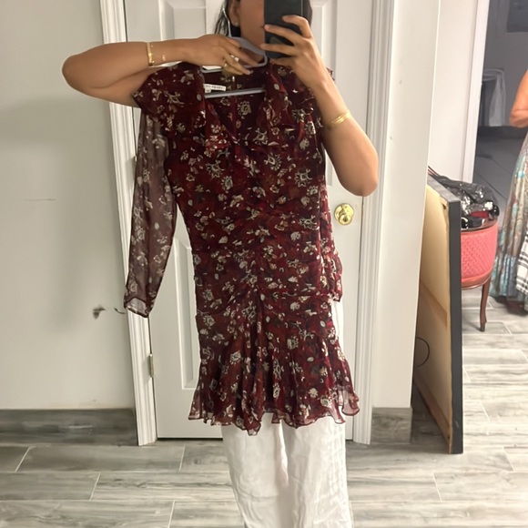 Veronica Beard Floral long Sleeve Dress - Picture 5 of 5